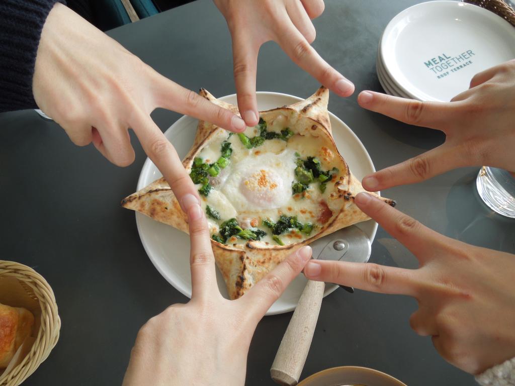 星型のかわいいピザ🍕⭐️